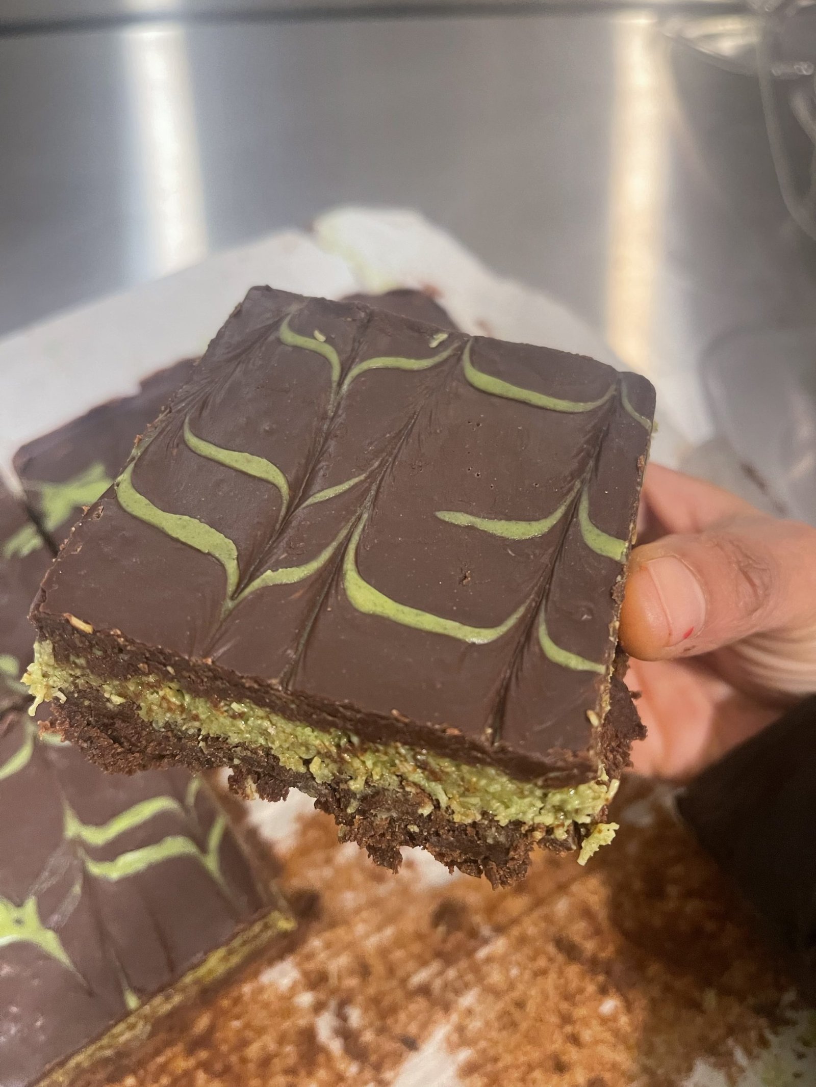 Dubai Kunafa Pistachio Brownie